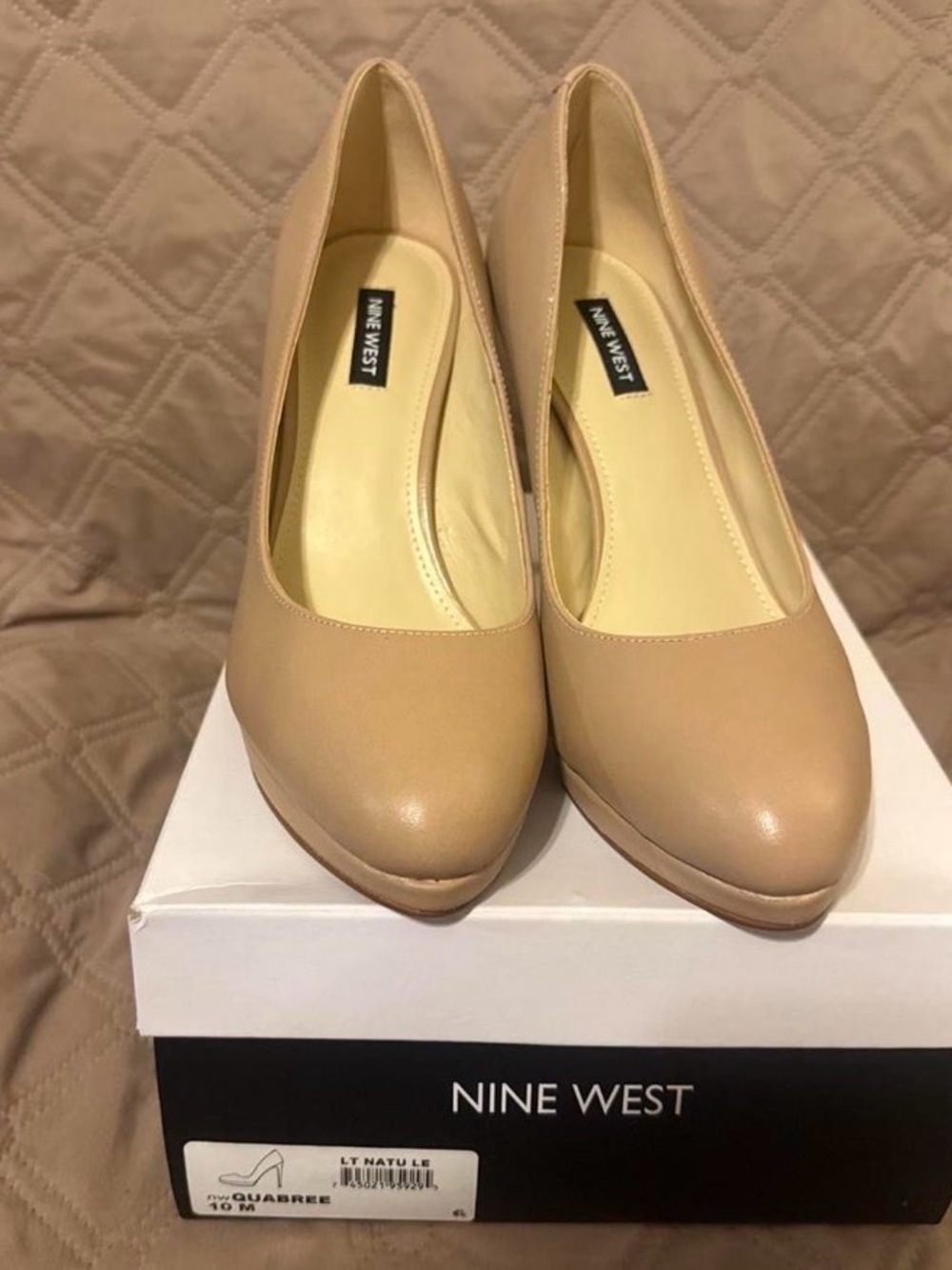 New! Nude Nine West Heels